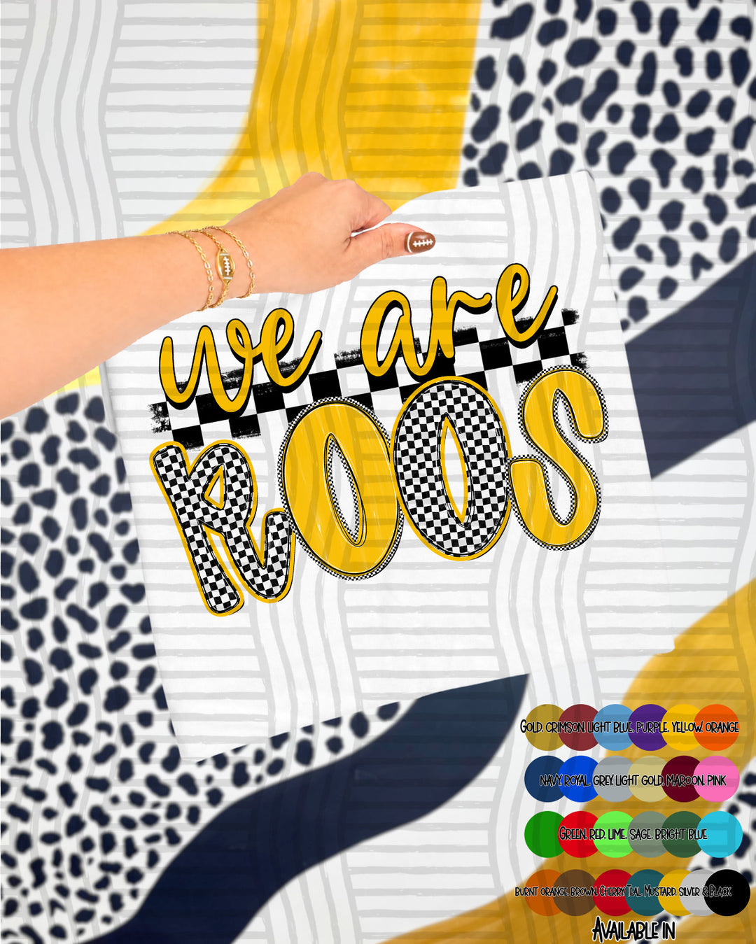 We Are Checker Crush Colors Mascots DTF Print