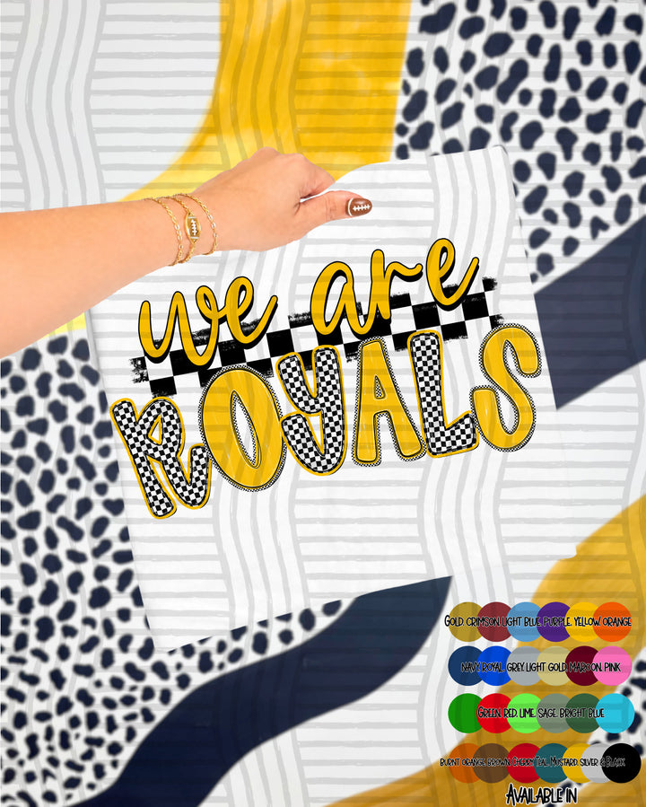 We Are Checker Crush Colors Mascots DTF Print
