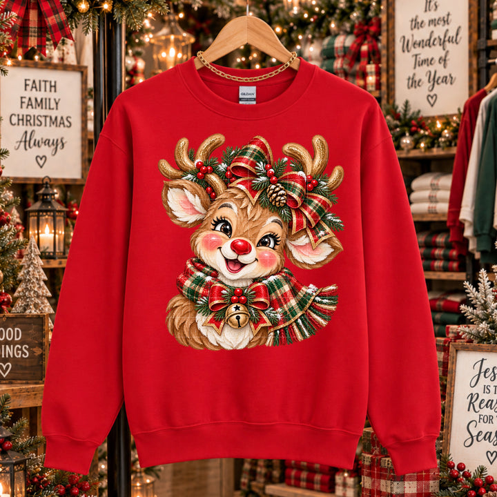 Reindeer Head DTF Print