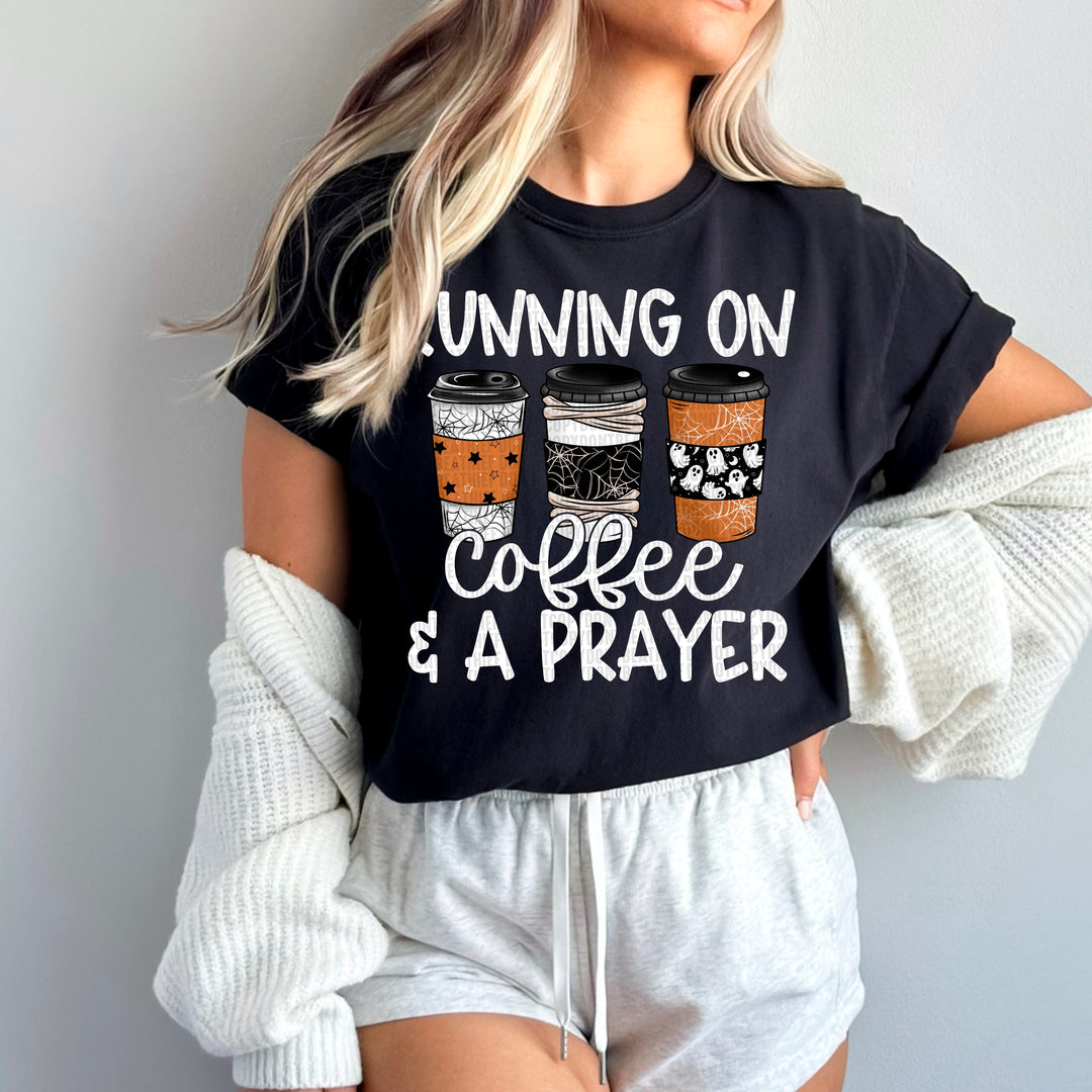 Running On Coffee Coffee & Prayer DTF Print