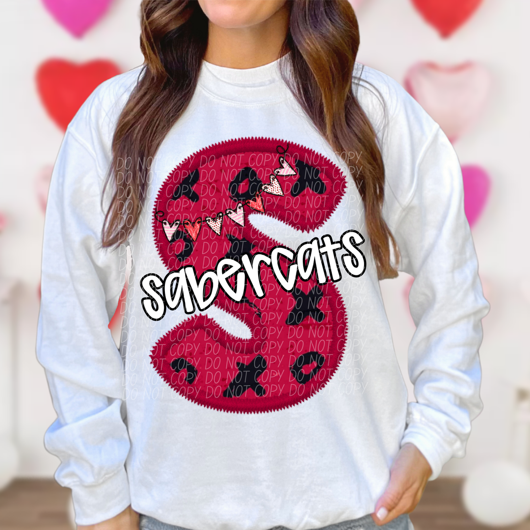 Valentines Day School Spirit T-Z DTF Print