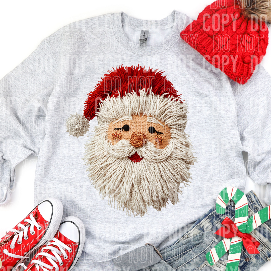 Santa Yarn String DTF Print