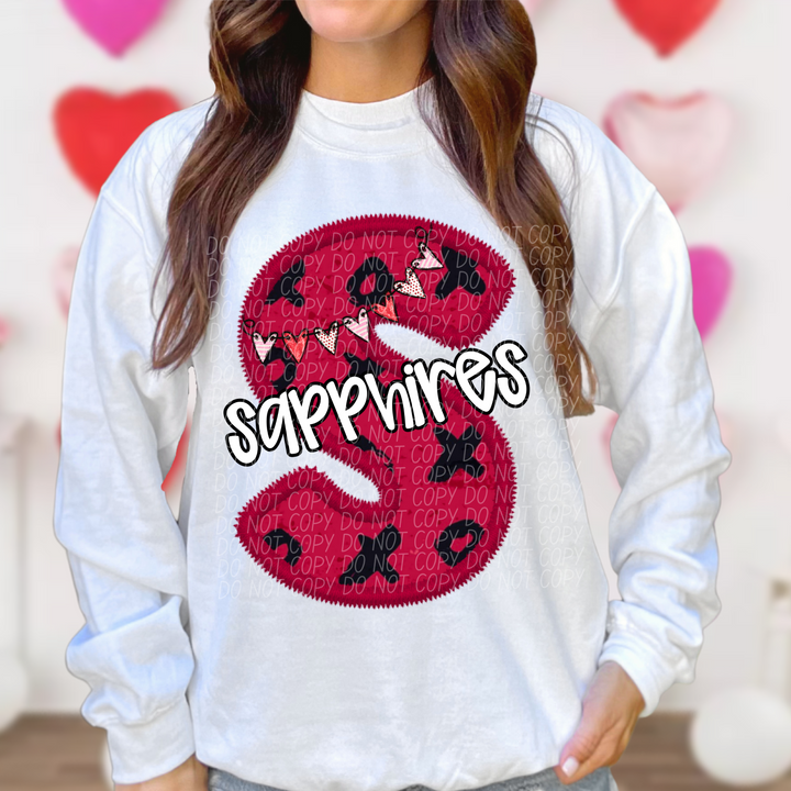 Valentines Day School Spirit T-Z DTF Print