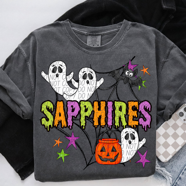 Halloween Mascots DTF Print