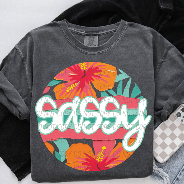 Tropical Mother's Day Titles DTF Print