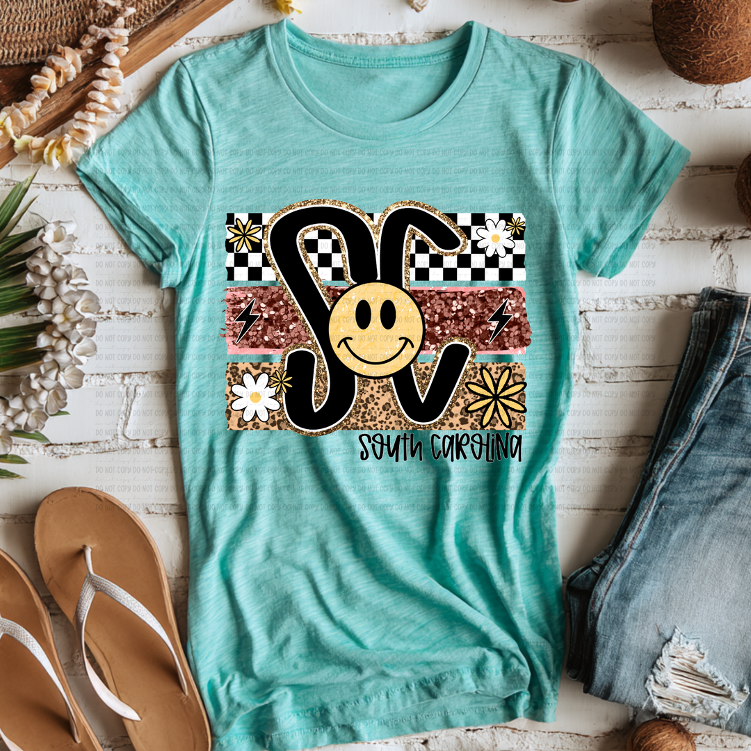 Smiley States DTF Print