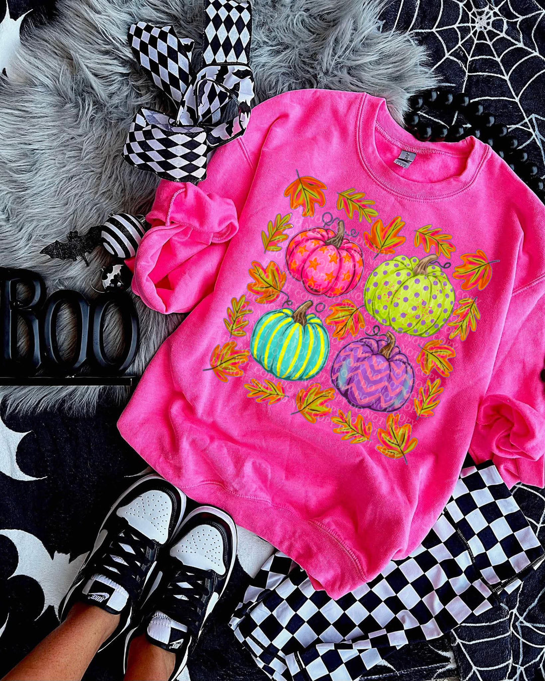 Bright Fall Pumpkin DTF Print