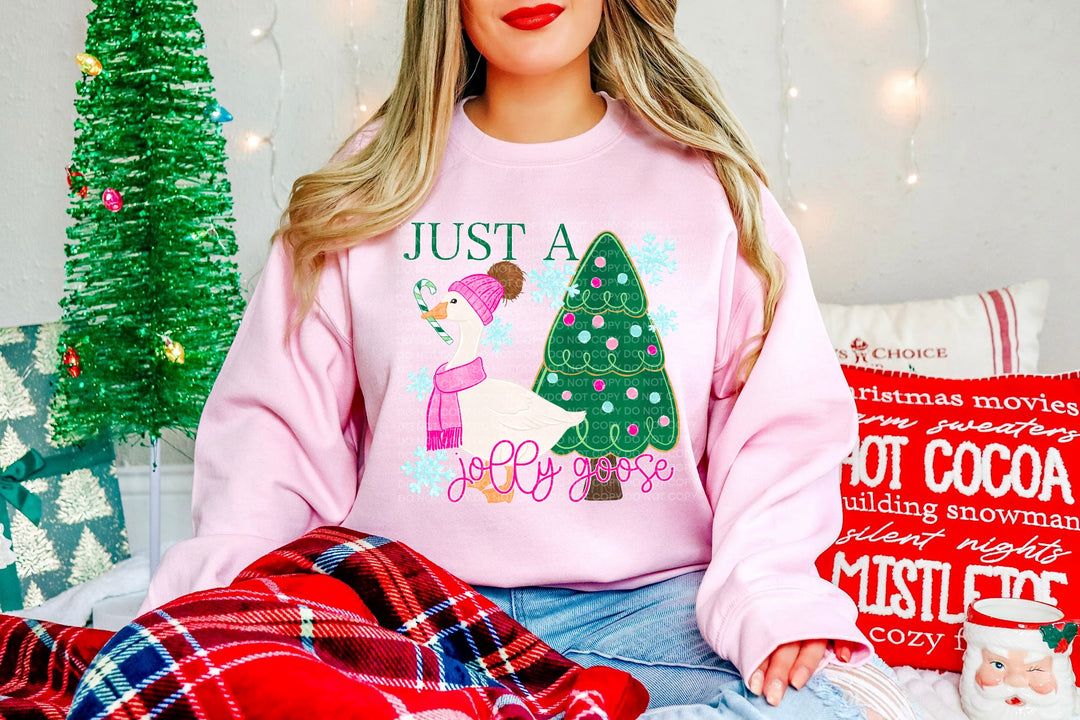 Just A Jolly Goose DTF Print