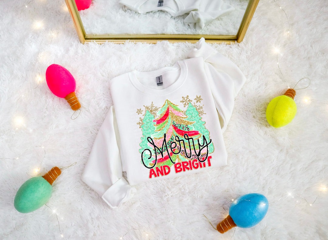 Merry And Bright DTF Print
