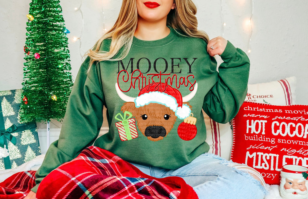 Mooey Christmas DTF Print