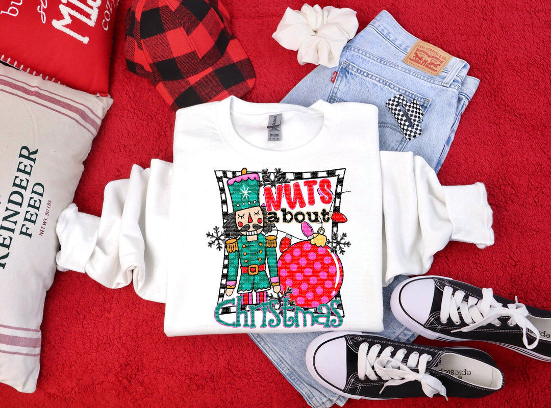 Nuts About Christmas DTF Print