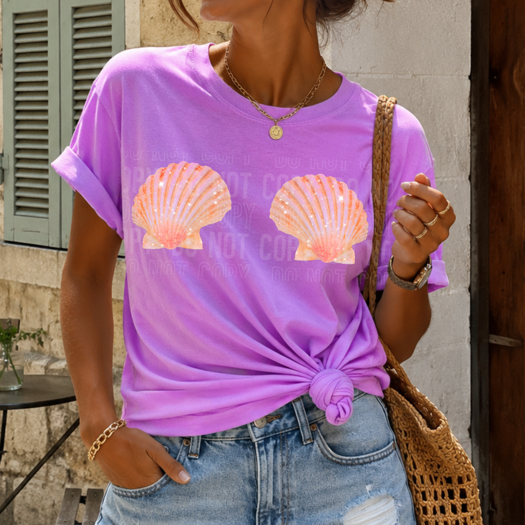 Seashells DTF Print