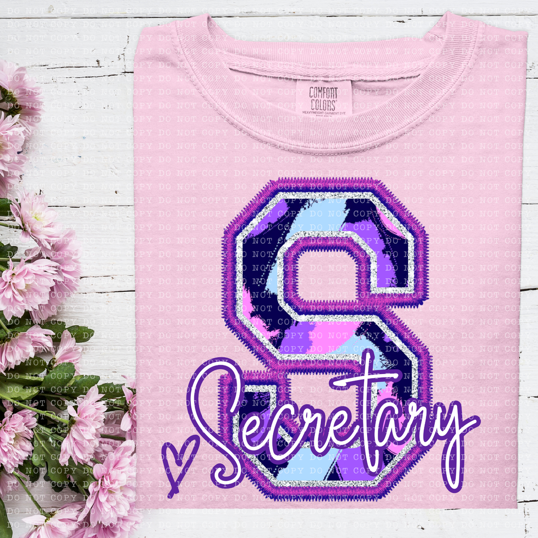 Perfectly Purple Occupations DTF Print