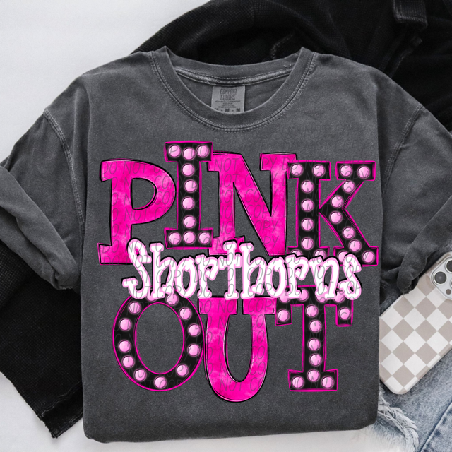 Pink Out Marquee DTF Print