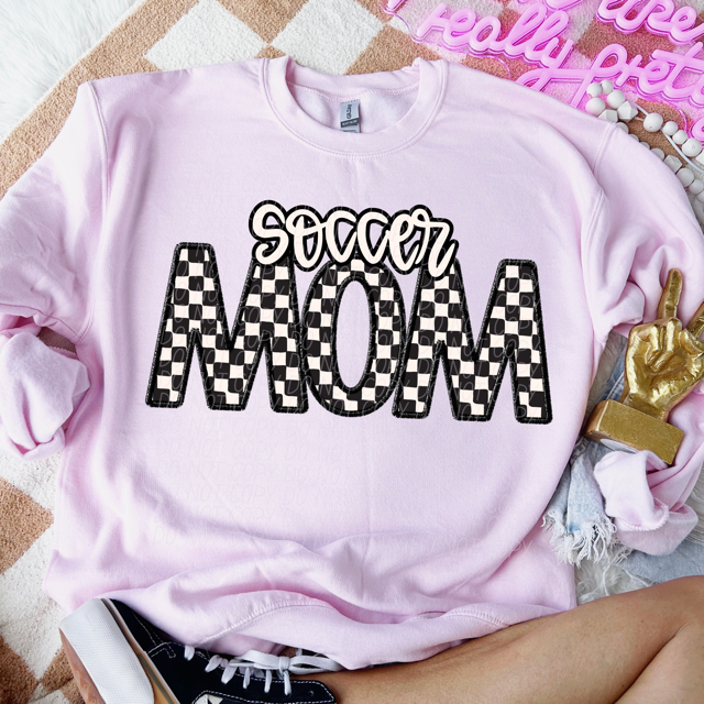 Checker Sports Mom DTF Print