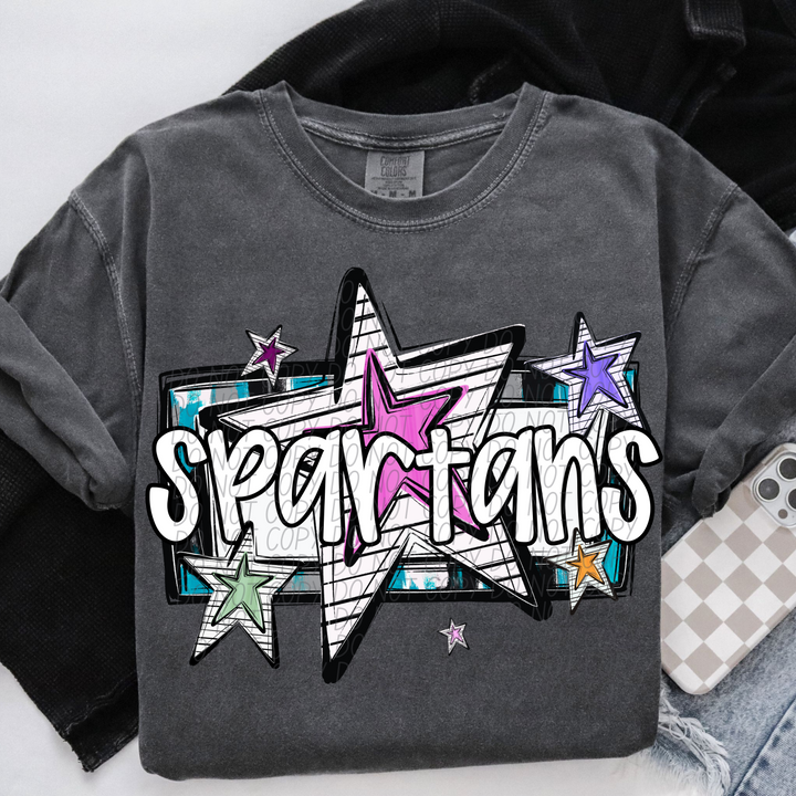 Bright Stars Mascots Youth DTF Print