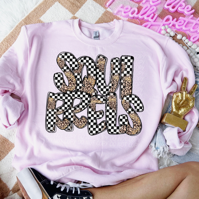 Leopard Checker School Spirit R-Z DTF Print