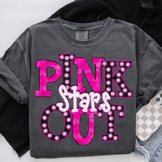 Pink Out Marquee DTF Print