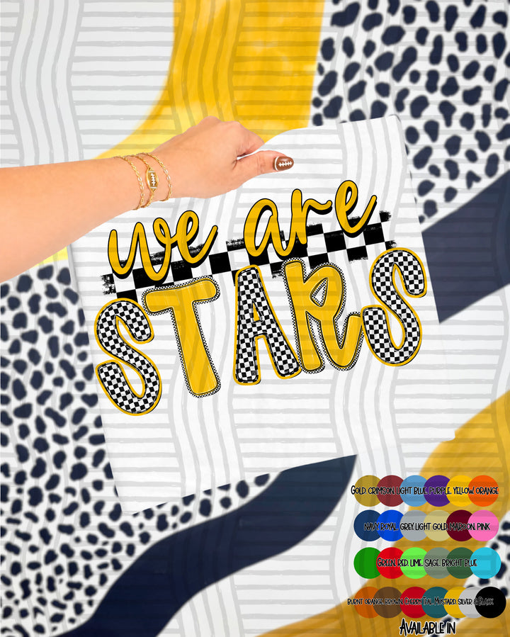 We Are Checker Crush Colors Mascots DTF Print
