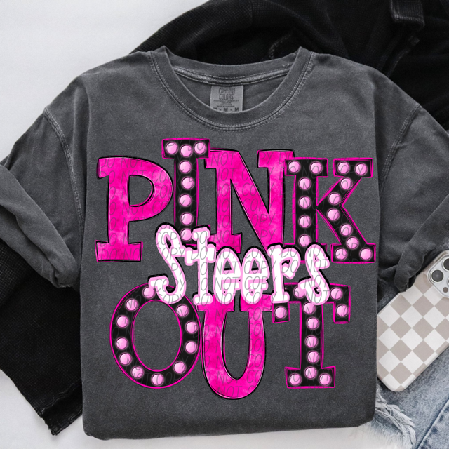 Pink Out Marquee DTF Print