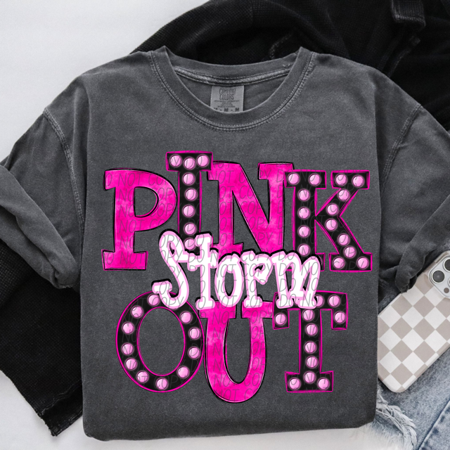 Pink Out Marquee DTF Print