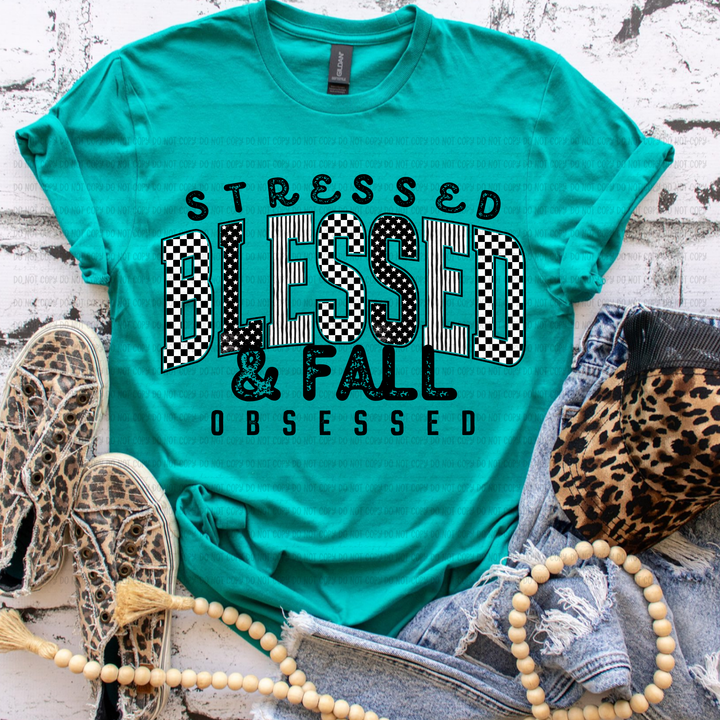 Stressed Blessed Fall DTF Print