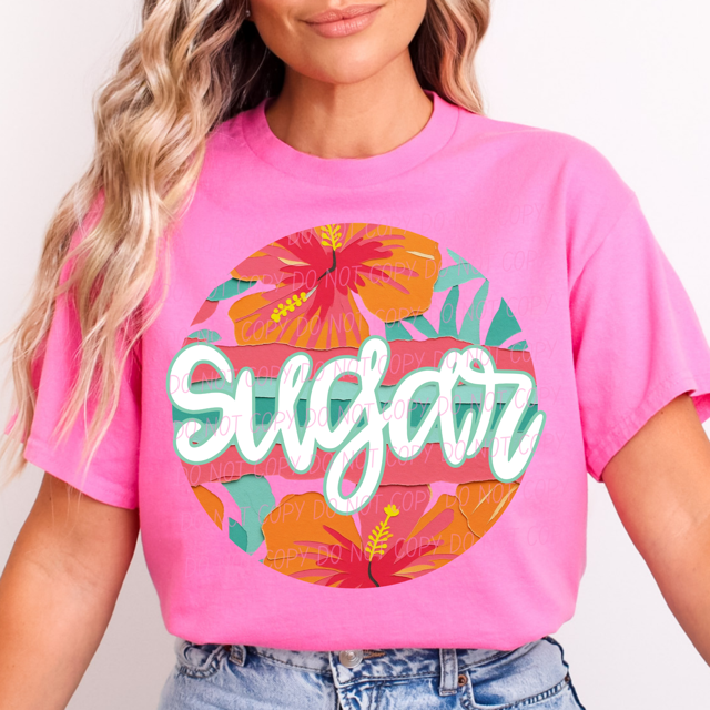 Tropical Mother's Day Titles DTF Print
