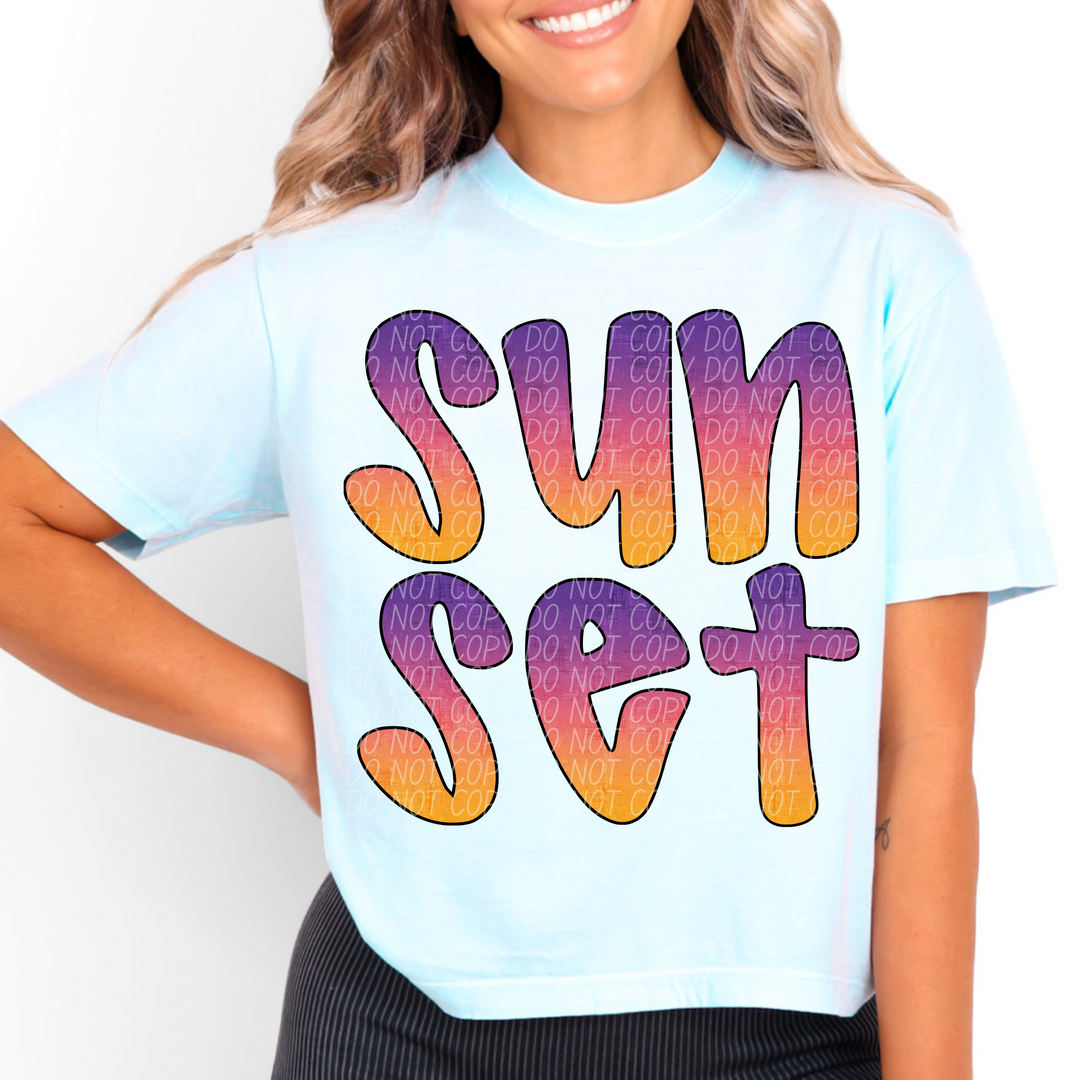 Sunset DTF Print