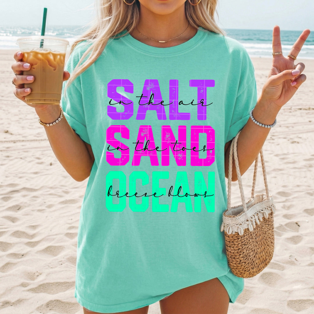 Salt Sand Ocean DTF Print