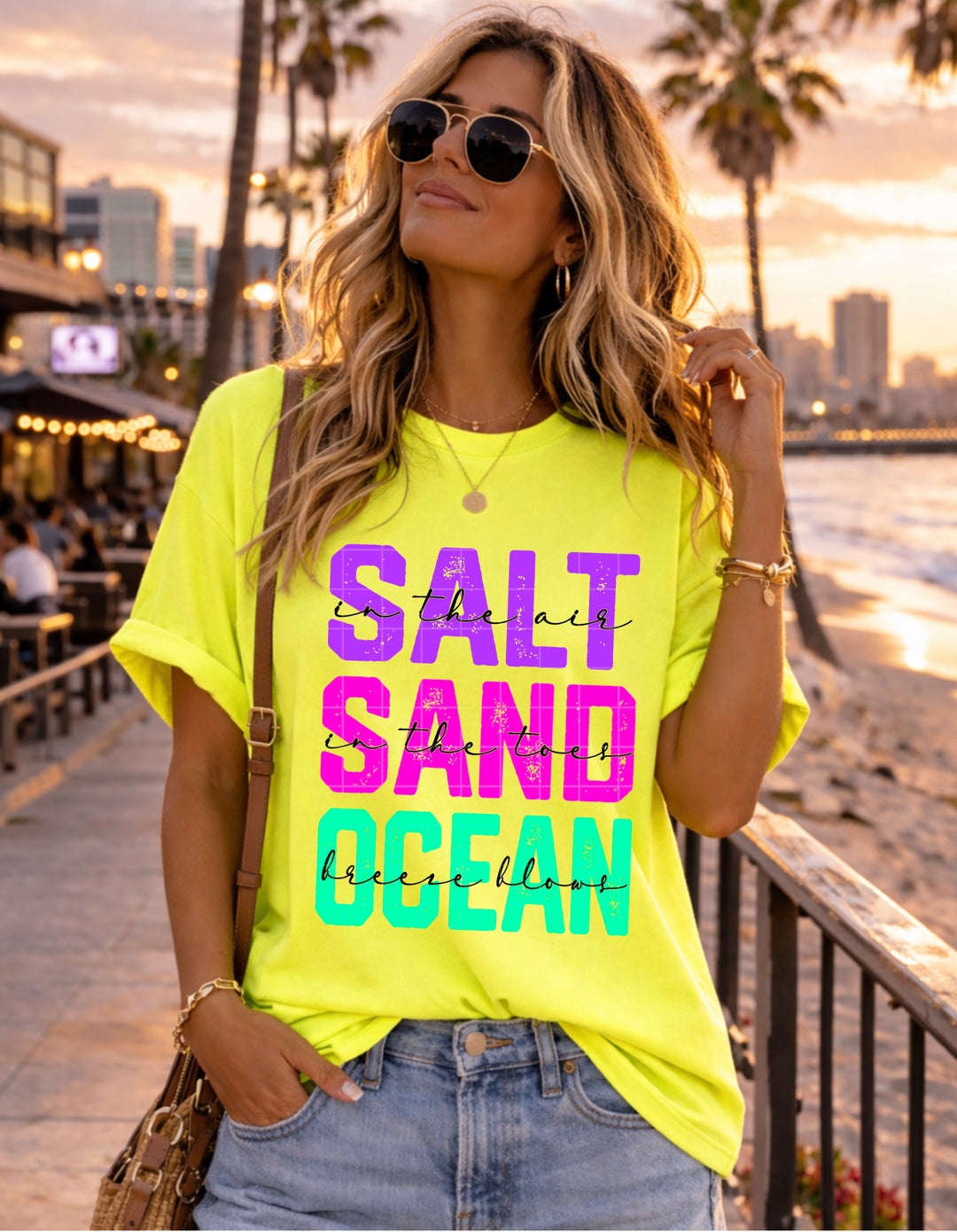 Salt Sand Ocean DTF Print