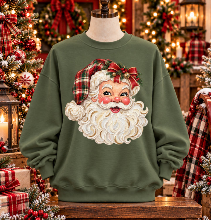 Santa Head DTF Print