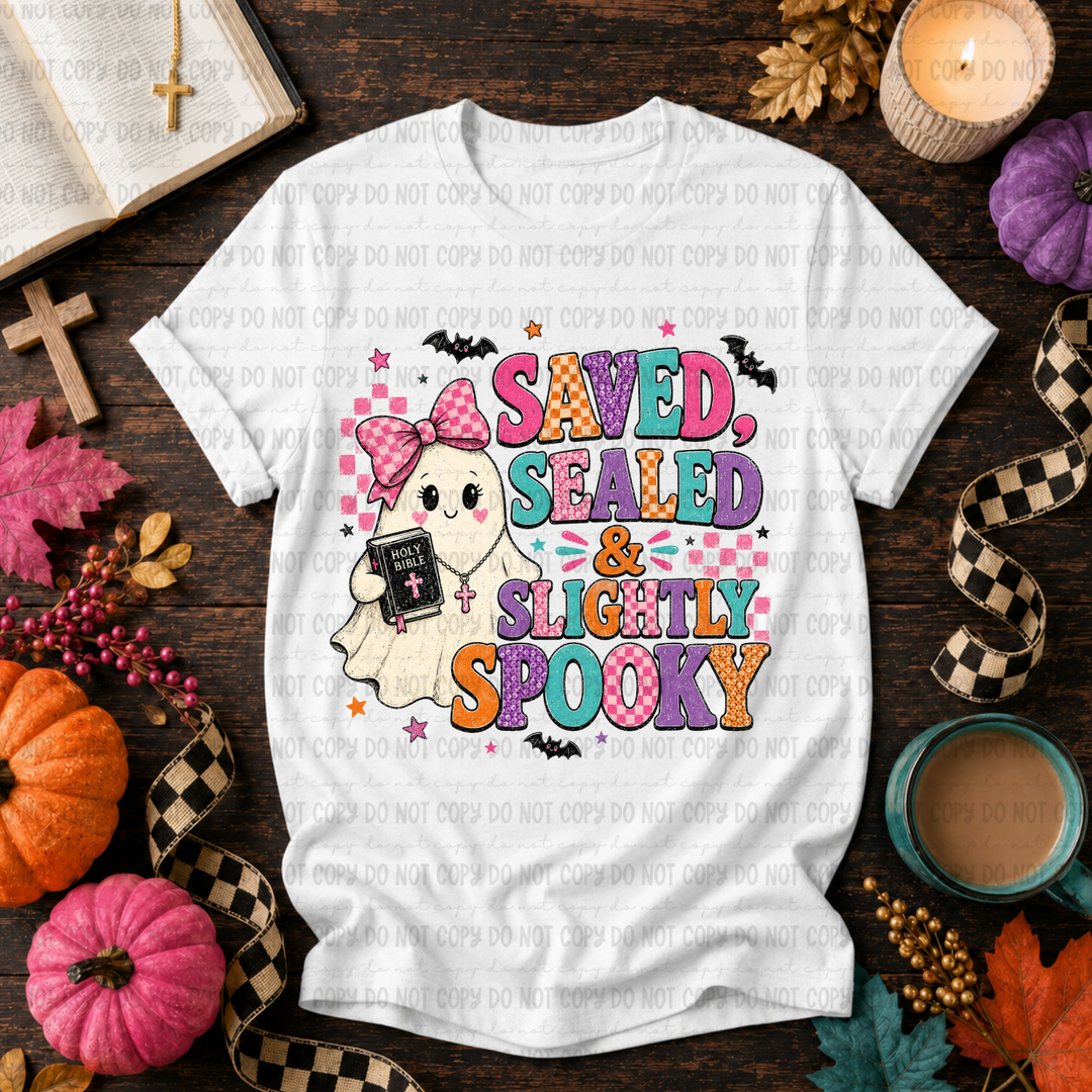 Saved Sealed And Slightly Spooky DTF Print