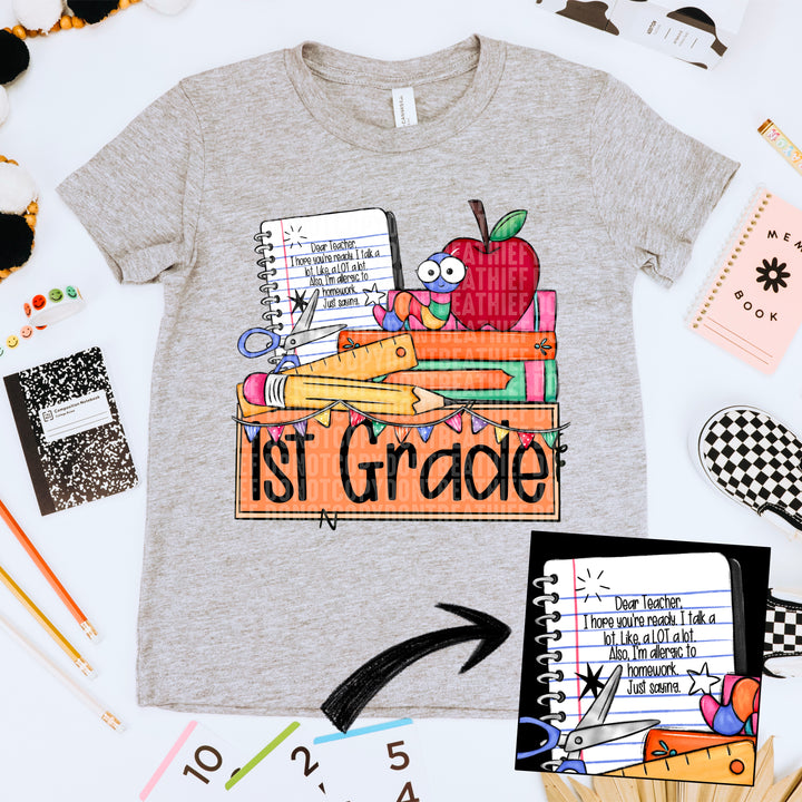 Books & Nameplate School Collection DTF Print