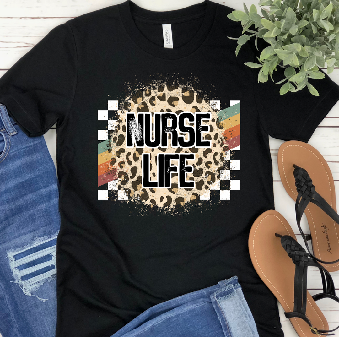 Rainbow Racing Nurse Life DTF Print