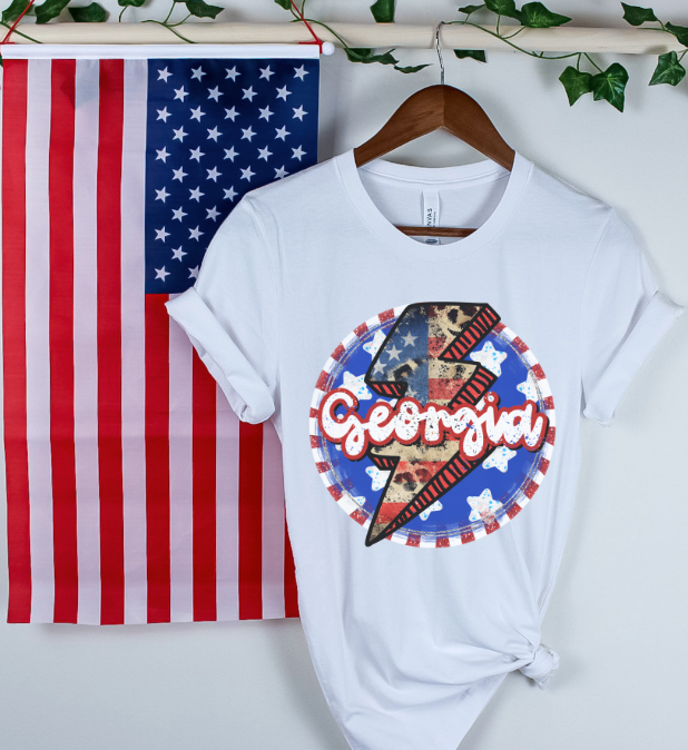 Patriotic States DTF Print