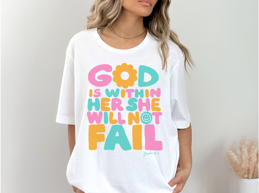 God is Within Her DTF Print