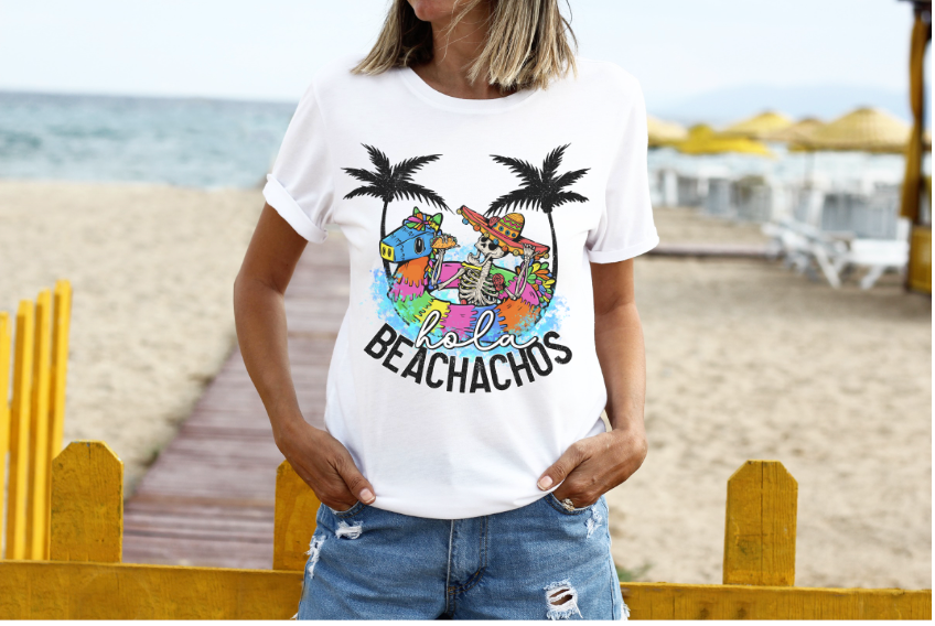 Hola Beachachos DTF Print