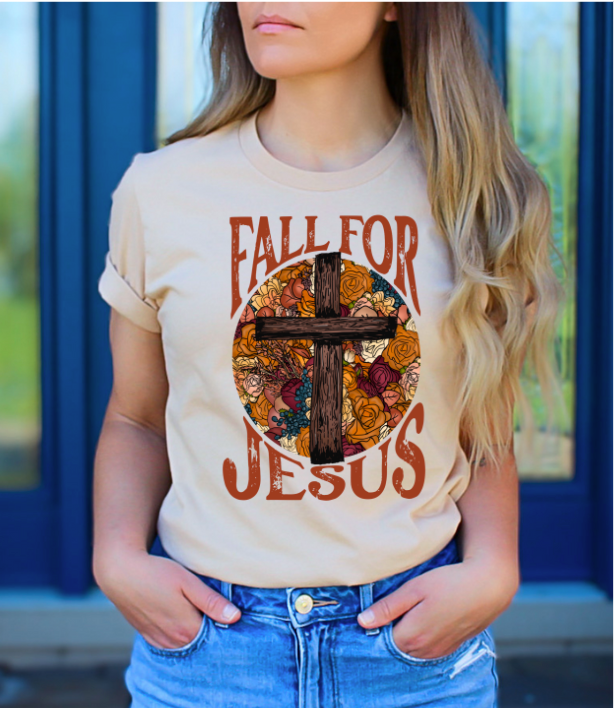 Fall for Jesus DTF Print