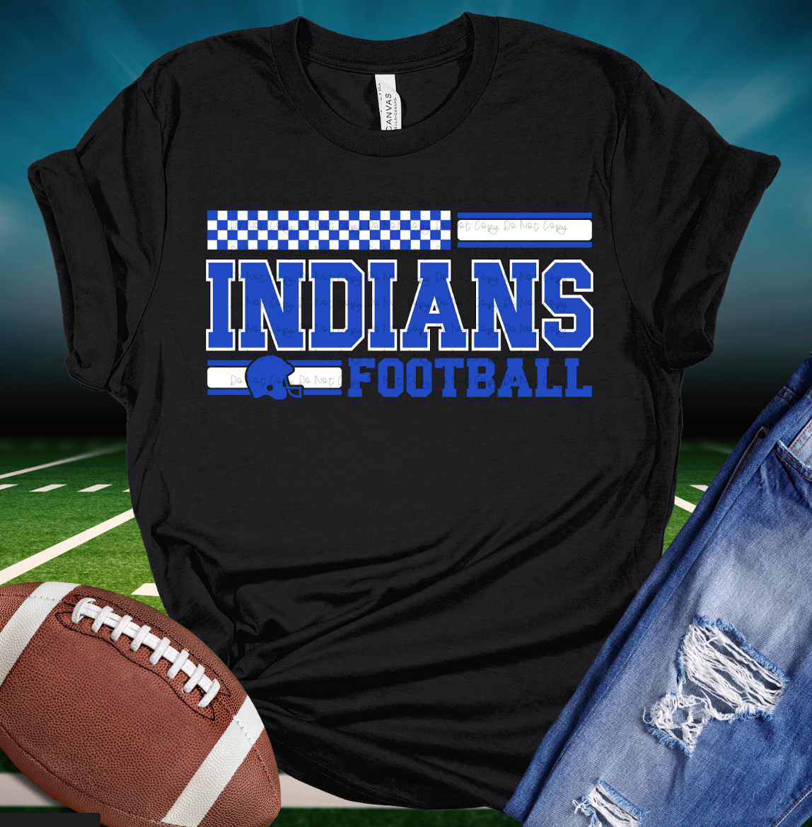 Indians Football DTF Print