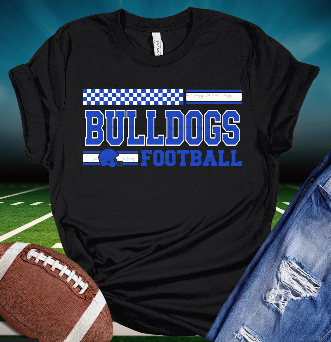 Bulldogs Football DTF Print