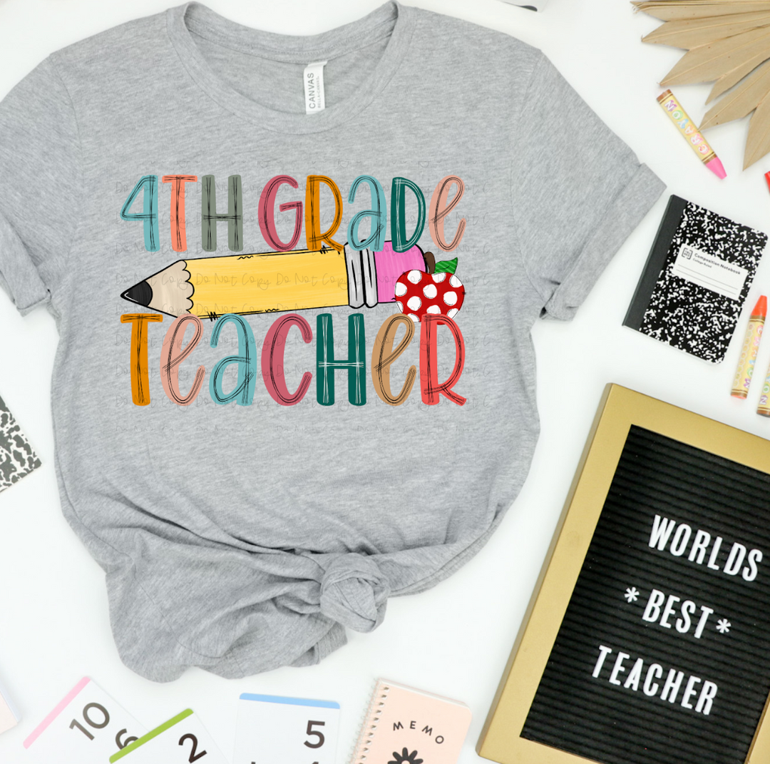 Grade Level Teacher DTF Print