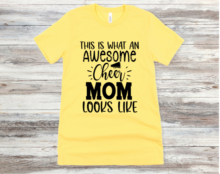 Awesome Cheer Mom DTF Print