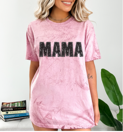 Mama Sequin DTF Print