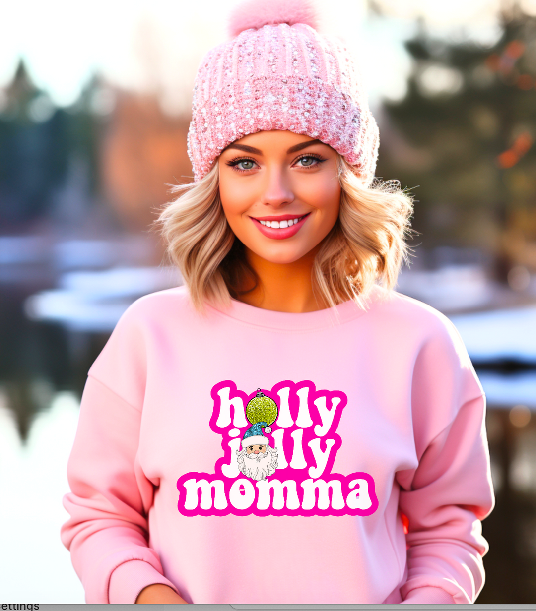 Holly Jolly Momma DTF Print