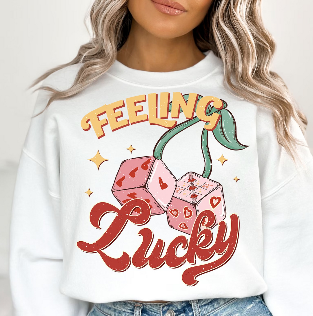 Retro Feeling Lucky DTF Print