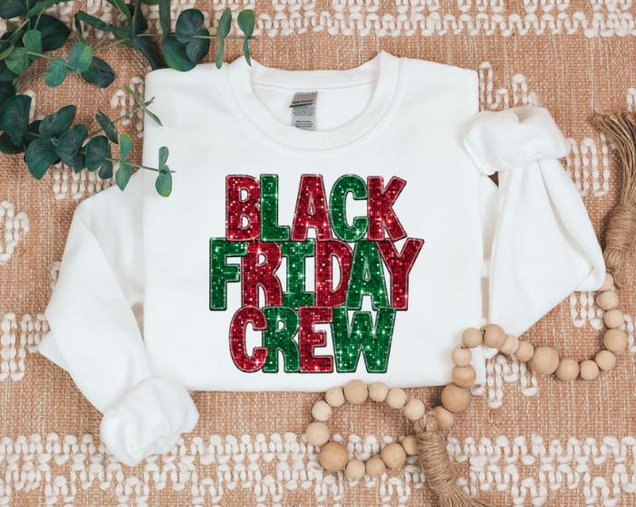 Black Friday Red and Green DTF Print