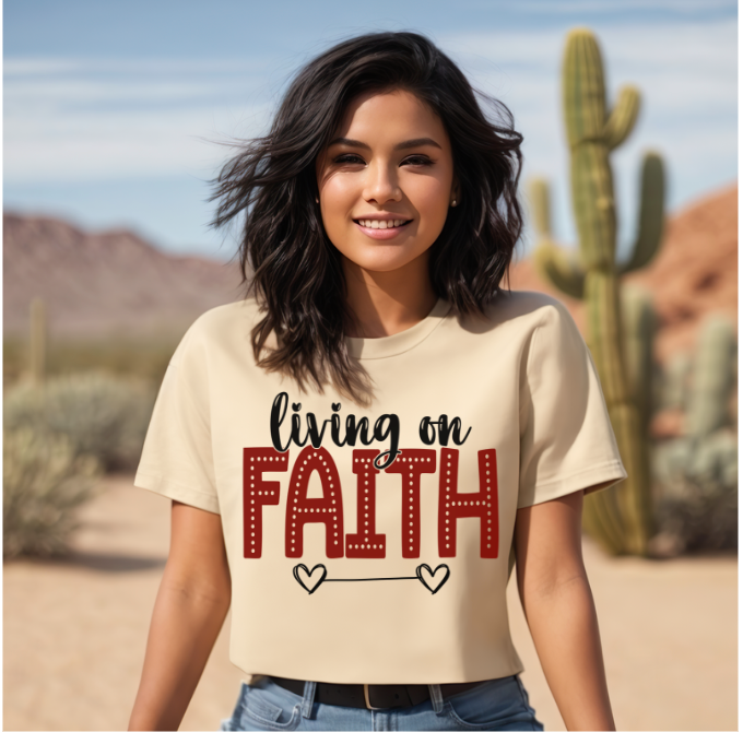 Living on Faith DTF Print