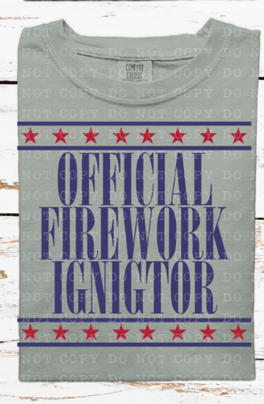 Official Firework Ignitor DTF Print