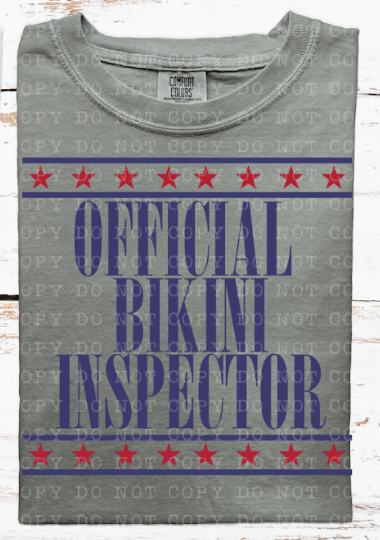 Official Bikini Inspector DTF Print