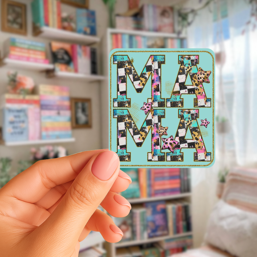 Mama Stars Die Cut Stickers